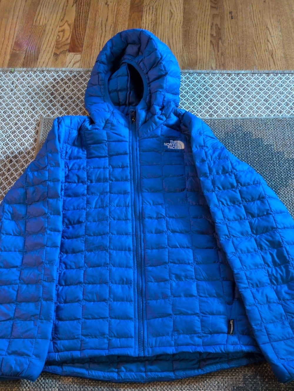 The North Face Kids' Blue Quilted Hooded Jacket
